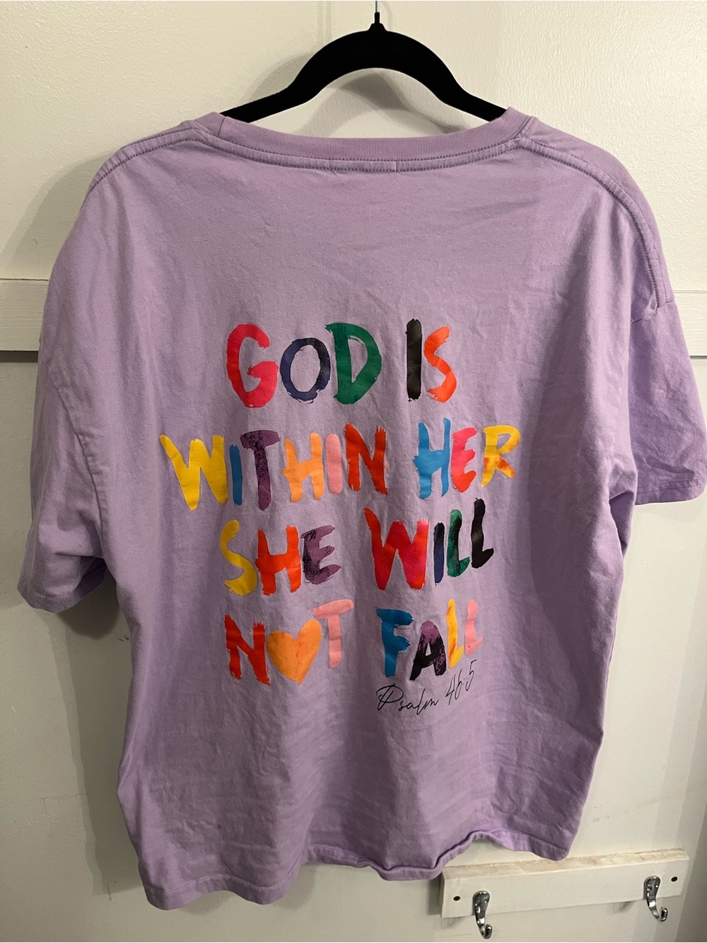 Lavender Graphic Tee - God Is Within Her - Picture 4 of 4